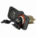 Wasserdichte Auto-USB-Ladebuchse, Zigarettenanzünderbuchse 12V-24V